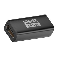 USB C to USB C Female to Female (USB 5.0 Type C, 80Gbps, 240W, 16K) Coupling Adapter USB C to USB C Female to Female (USB 5.0 Type C, 80Gbps, 240W, 16K) Coupling Adapter