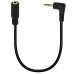 3.5mm Right-Angle Adapter Cable - 3 Pole Male to 4 Pole Female 3.5mm Right-Angle Adapter Cable - 3 Pole Male to 4 Pole Female
