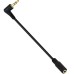 3.5mm Right-Angle Adapter Cable - 3 Pole Male to 4 Pole Female 3.5mm Right-Angle Adapter Cable - 3 Pole Male to 4 Pole Female