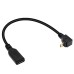 Right-Angle USB Micro Male to USB-C female Adapter Cable - Low-Profile Charging & Data Sync Right-Angle USB Micro Male to USB-C female Adapter Cable - Low-Profile Charging & Data Sync