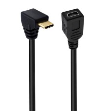 Super Short USB Type C Male to USB Mini Female Cable Super Short USB Type C Male to USB Mini Female Cable
