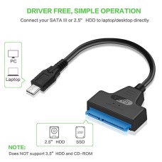 USB-C to SATA III Adapter Cable for 2.5" SSD/HDD USB-C to SATA III Adapter Cable for 2.5" SSD/HDD