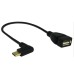 Right Angle USB 3.1 Type C Male to USB 2.0 Type A Female OTG Cable Adapter Right Angle USB 3.1 Type C Male to USB 2.0 Type A Female OTG Cable Adapter