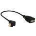 Right Angle USB 3.1 Type C Male to USB 2.0 Type A Female OTG Cable Adapter Right Angle USB 3.1 Type C Male to USB 2.0 Type A Female OTG Cable Adapter