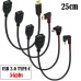Right Angle USB 3.1 Type C Male to USB 3.0 Type A Female OTG Cable Adapter Right Angle USB 3.1 Type C Male to USB 3.0 Type A Female OTG Cable Adapter