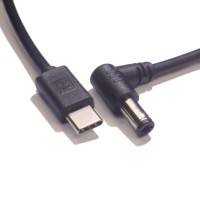 USB C to Right Angle DC 5.5mm x 2.5mm Power Charging Cord for Laptop with DC 5521 input port USB C to Right Angle DC 5.5mm x 2.5mm Power Charging Cord for Laptop with DC 5521 input port