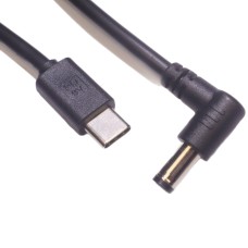 USB C to Right Angle DC 5.5mm x 2.1mm Power Charging Cord for Laptop with DC 5521 input port USB C to Right Angle DC 5.5mm x 2.1mm Power Charging Cord for Laptop with DC 5521 input port