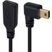 Right-Angle USB Mini Male to USB-C female Adapter Cable - Low-Profile Charging & Data Sync Right-Angle USB Mini Male to USB-C female Adapter Cable - Low-Profile Charging & Data Sync