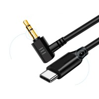 USB-C to Right-Angle 3-Pole 2-Ring 3.5mm TRS Smartphone Microphone & Audio OTG Adapter USB-C to Right-Angle 3-Pole 2-Ring 3.5mm TRS Smartphone Microphone & Audio OTG Adapter