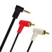 Right Angle 3.5mm to 2-Male Right Anlge RCA Adapter Audio Stereo Cable for Home Theater, HDTV, Amplifiers, Hi-Fi Systems Right Angle 3.5mm to 2-Male Right Anlge RCA Adapter Audio Stereo Cable for Home Theater, HDTV, Amplifiers, Hi-Fi Systems