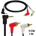 Right Angle 3.5mm to 2-Male Right Anlge RCA Adapter Audio Stereo Cable for Home Theater, HDTV, Amplifiers, Hi-Fi Systems Right Angle 3.5mm to 2-Male Right Anlge RCA Adapter Audio Stereo Cable for Home Theater, HDTV, Amplifiers, Hi-Fi Systems