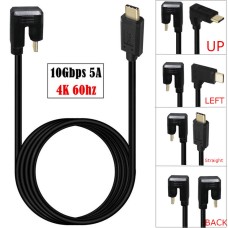 180 degree Back-Angle USB-C male to USB-C male Extension Cable 180 degree Back-Angle USB-C male to USB-C male Extension Cable