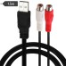 USB to 2 RCA Female Jack Audio Cable for DVD Player, Speaker, Power Amplifier USB to 2 RCA Female Jack Audio Cable for DVD Player, Speaker, Power Amplifier