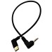 Right-Angle USB-C to Right-Angle 3-Pole 2-Ring 2.5mm TRS Smartphone Microphone & Audio OTG Adapter Right-Angle USB-C to Right-Angle 3-Pole 2-Ring 2.5mm TRS Smartphone Microphone & Audio OTG Adapter