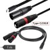 Dual XLR to USB Type C Professional Recording Audio Cable for Microphones Dual XLR to USB Type C Professional Recording Audio Cable for Microphones