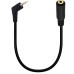 Super Short 90 degree Angled 2.5mm 4-pole / TRRS Male to Female Cable Adapter Super Short 90 degree Angled 2.5mm 4-pole / TRRS Male to Female Cable Adapter
