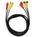 3 RCA Male to 3 RCA (Red-White-Yellow) Female Audio Video Composite Cable 3 RCA Male to 3 RCA (Red-White-Yellow) Female Audio Video Composite Cable