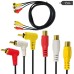 3 RCA Male to 3 RCA (Red-White-Yellow) Female Audio Video Composite Cable 3 RCA Male to 3 RCA (Red-White-Yellow) Female Audio Video Composite Cable