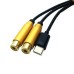 80cm long USB-C male to Dual RCA Female Stereo Audio Adapter Cable 80cm long USB-C male to Dual RCA Female Stereo Audio Adapter Cable