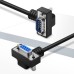 90 / 270 Degree Straight Through D-Sub 9 Pin DB9 RS232 Serial Extension Cable - Male to Female Cable 90 / 270 Degree Straight Through D-Sub 9 Pin DB9 RS232 Serial Extension Cable - Male to Female Cable