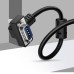 90 / 270 Degree Straight Through D-Sub 9 Pin DB9 RS232 Serial Extension Cable - Male to Female Cable 90 / 270 Degree Straight Through D-Sub 9 Pin DB9 RS232 Serial Extension Cable - Male to Female Cable