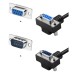 90 / 270 Degree Straight Through D-Sub 9 Pin DB9 RS232 Serial Extension Cable - Male to Female Cable 90 / 270 Degree Straight Through D-Sub 9 Pin DB9 RS232 Serial Extension Cable - Male to Female Cable