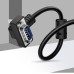 90 / 270 Degree Straight Through D-Sub 9 Pin DB9 RS232 Serial Extension Cable - Male to Male Cable 90 / 270 Degree Straight Through D-Sub 9 Pin DB9 RS232 Serial Extension Cable - Male to Male Cable