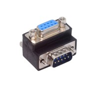 90-degree Down-Angle DB9 / RS232 male to female Nut Type Gender Adapter 90-degree Down-Angle DB9 / RS232 male to female Nut Type Gender Adapter