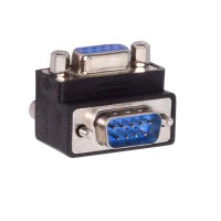90-degree Up-Angle DB9 / RS232 male to female Nut Type Gender Adapter 90-degree Up-Angle DB9 / RS232 male to female Nut Type Gender Adapter