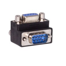 90-degree Up-Angle DB9 / RS232 male to female Nut Type Gender Adapter 90-degree Up-Angle DB9 / RS232 male to female Nut Type Gender Adapter