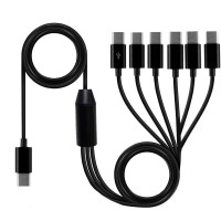 USB C 1-to-6 Splitter Charging Cable | A simple USB-C Multi charging Solution at Home / Travel USB C 1-to-6 Splitter Charging Cable | A simple USB-C Multi charging Solution at Home / Travel