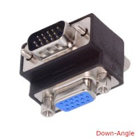 90 degree Up-Angle / Down-Angle VGA HDB 15 PIN male to Female Converter / Adapter 90 degree Up-Angle / Down-Angle VGA HDB 15 PIN male to Female Converter / Adapter