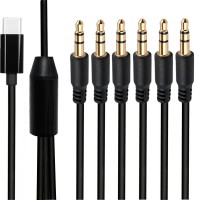 USB Type-C to 6-Port 3.5mm Male Audio Splitter Cable (1-in-6-out) USB Type-C to 6-Port 3.5mm Male Audio Splitter Cable (1-in-6-out)