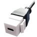 USB Keystone Jack Cable, Type-C Male to Type-C Female Panel Mount Insert Adapter USB Keystone Jack Cable, Type-C Male to Type-C Female Panel Mount Insert Adapter
