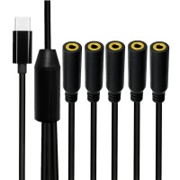 USB Type-C to 5-Port 3.5mm Female Audio Splitter Cable (1-in-5-out) USB Type-C to 5-Port 3.5mm Female Audio Splitter Cable (1-in-5-out)
