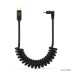 Coiled Stretchable Straight USB‑C to Right-Angle USB‑C USB4 Cable Coiled Stretchable Straight USB‑C to Right-Angle USB‑C USB4 Cable