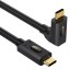 Coiled Stretchable Straight USB‑C to Right-Angle USB‑C USB4 Cable Coiled Stretchable Straight USB‑C to Right-Angle USB‑C USB4 Cable
