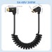 Coiled Stretchable Right-Anlge USB‑C to Up / Left Right-Angle USB‑C USB4 Cable Coiled Stretchable Right-Anlge USB‑C to Up / Left Right-Angle USB‑C USB4 Cable