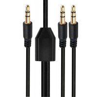 3.5mm Audio Splitter (1 to 2) | 50cm Short Y-Cable for Stereo Sound