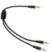 3.5mm Audio Splitter (1 to 2) | 50cm Short Y-Cable for Stereo Sound 3.5mm Audio Splitter (1 to 2) | 50cm Short Y-Cable for Stereo Sound