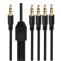 3.5mm 1 Male to 4 Male Audio Splitter Cable