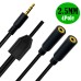 2.5mm 4‑Pole Gold‑Plated TRRS Y‑Splitter Audio & Mic Extension Cable 2.5mm 4‑Pole Gold‑Plated TRRS Y‑Splitter Audio & Mic Extension Cable