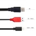 USB-A (with Extra USB-A for delivering Extra Power) to USB-C Data and Power Charging Cable USB-A (with Extra USB-A for delivering Extra Power) to USB-C Data and Power Charging Cable