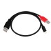 USB-A (with Extra USB-A for delivering Extra Power) to USB-C Data and Power Charging Cable USB-A (with Extra USB-A for delivering Extra Power) to USB-C Data and Power Charging Cable