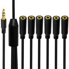 3.5mm 1 to 6 Audio Splitter | Multi-Headphone Hub for Smartphones, Laptops & More 3.5mm 1 to 6 Audio Splitter | Multi-Headphone Hub for Smartphones, Laptops & More