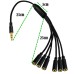 3.5mm 1 to 6 Audio Splitter | Multi-Headphone Hub for Smartphones, Laptops & More
