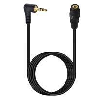 Right-Angle 3-Pole Stereo (TRS) 2.5mm Male to Female Audio Extension Cable Right-Angle 3-Pole Stereo (TRS) 2.5mm Male to Female Audio Extension Cable