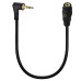 Right-Angle 3-Pole Stereo (TRS) 2.5mm Male to Female Audio Extension Cable Right-Angle 3-Pole Stereo (TRS) 2.5mm Male to Female Audio Extension Cable