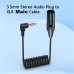 Right Angle 3.5mm (1/8 Inch) TRS Stereo Male to XLR Male Coiled Audio Cable - 0.5M Right Angle 3.5mm (1/8 Inch) TRS Stereo Male to XLR Male Coiled Audio Cable - 0.5M