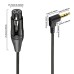 Right Angle 3.5mm (1/8 Inch) TRS Stereo Male to XLR Female Coiled Audio Cable - 0.5M Right Angle 3.5mm (1/8 Inch) TRS Stereo Male to XLR Female Coiled Audio Cable - 0.5M